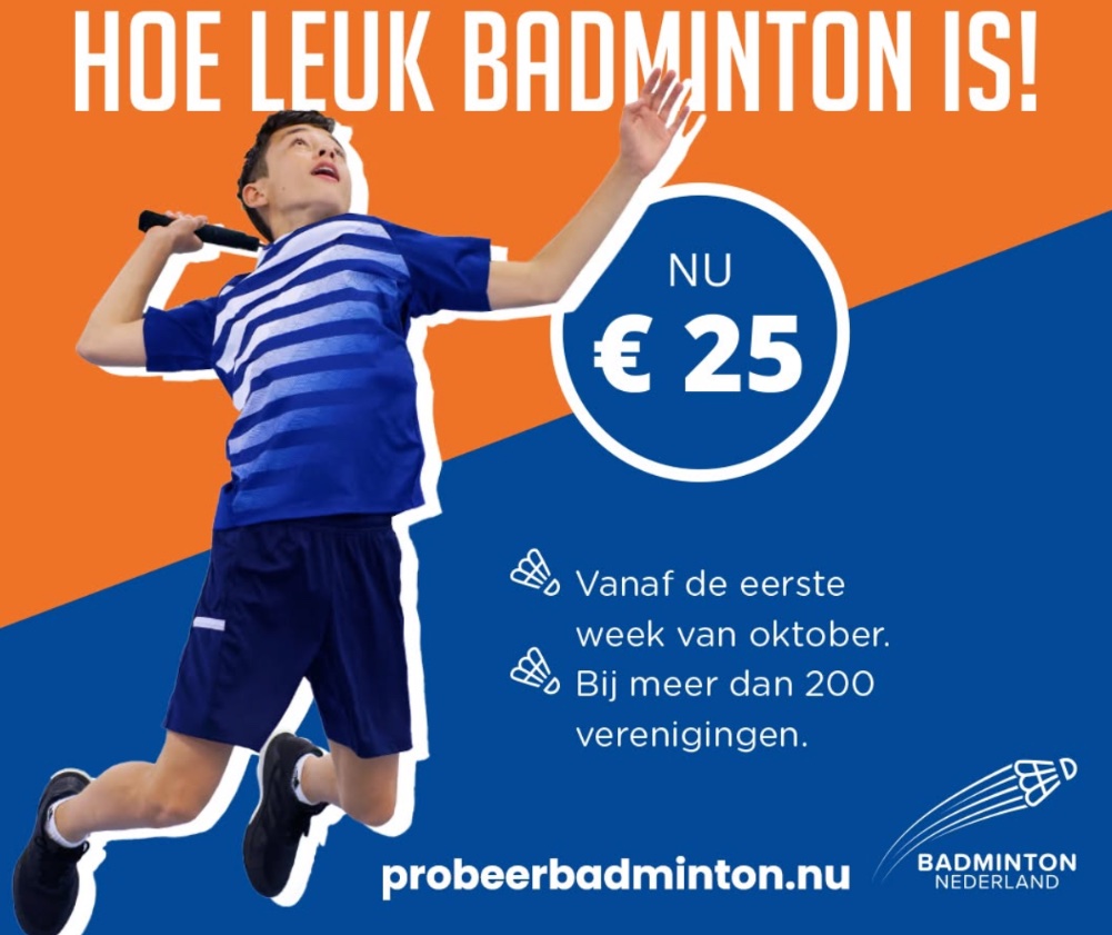 Badminton is een sport voor iedereen: 10 proeflessen voor €25